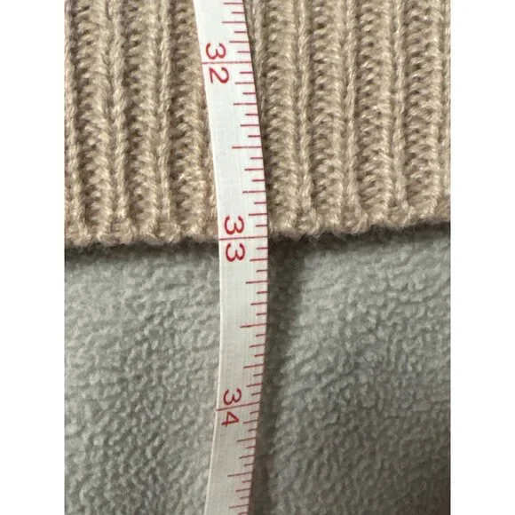 NWT Lulu’s backless/reversible V Knit Sweater Mini Dress Beige Ribbed Small - Picture 7 of 7